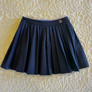 Fila Navy Pleated Tennis Pickleball Skirt XS Extra Small